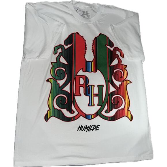 Rancho Humilde "Humble" Crest Logo T-Shirt - Authentic Urban/Regional Mexican - Picture 2 of 2